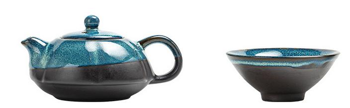 One pot and four cups small set