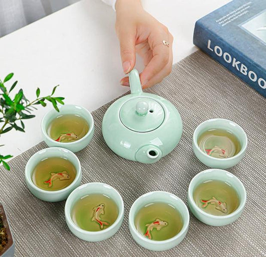 Celadon Fish Set