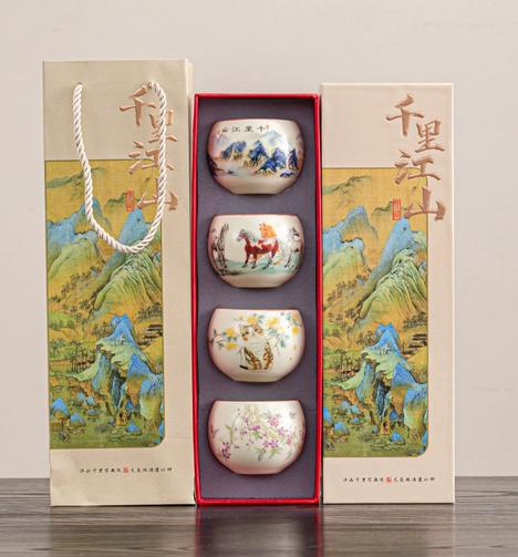 Ru kiln pure charm beige crackle tea cup