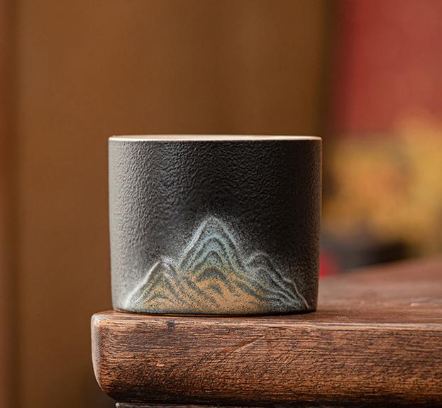 A Thousand Miles of Rivers and Mountains Ceramic Teacup Set