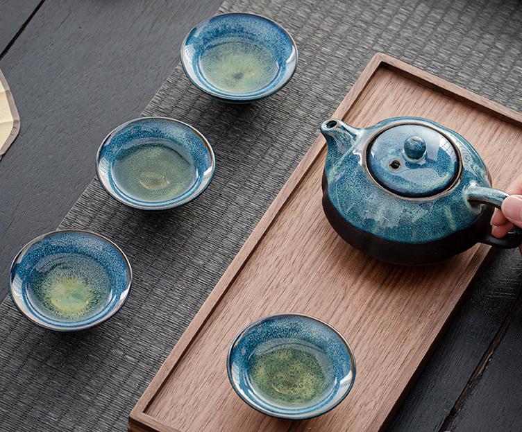 One pot and four cups small set