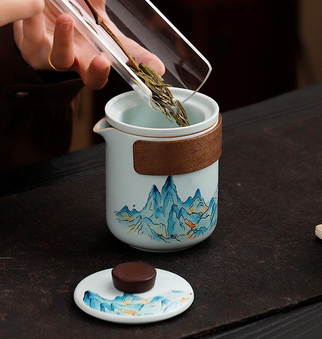 Qingshan Cuiying tea set