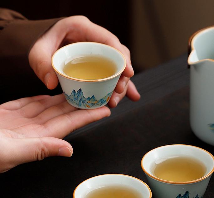 Qingshan Cuiying tea set