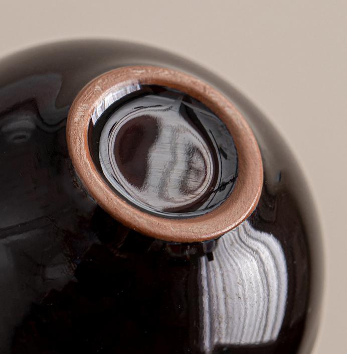 Tianmu Glaze Jianzhan Ice Crack Dragon Egg Cup