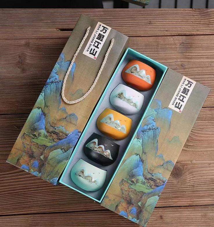 Thousand Miles of Rivers and Mountains·National Trend Cultural and Creative Tea Cup