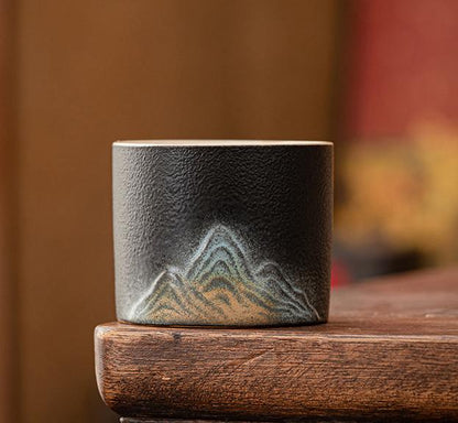 A Thousand Miles of Rivers and Mountains Ceramic Teacup Set