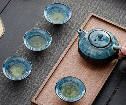 One pot and four cups small set