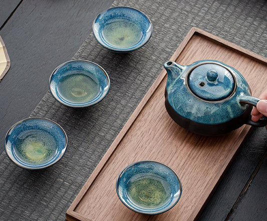One pot and four cups small set