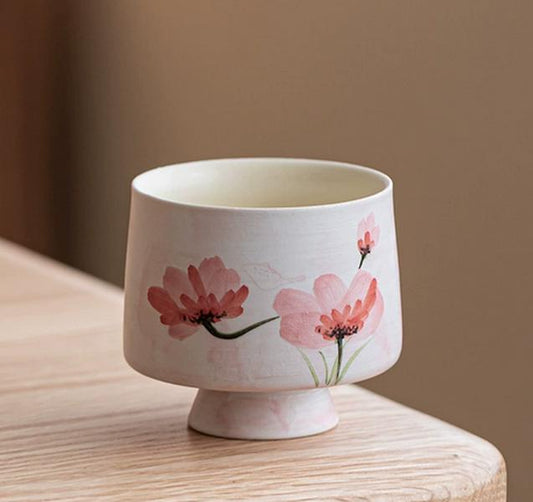 Hand-painted Lotus Beauty Teacup
