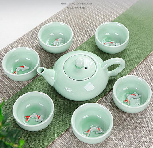 Celadon Fish Set