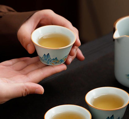 Qingshan Cuiying tea set
